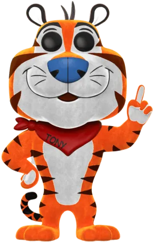 Tony The Tiger Character Pose PNG Image