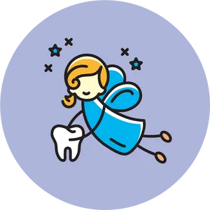 Tooth Fairy Cartoon Vector PNG Image