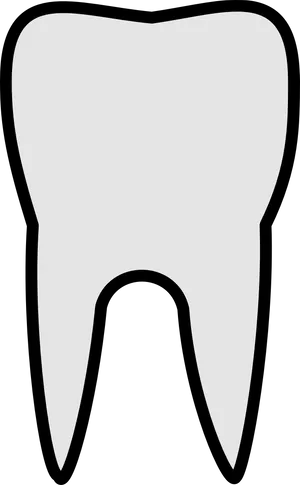 Tooth Icon Simple Graphic PNG Image