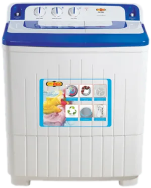 Top Loading Semi Automatic Washing Machine PNG Image