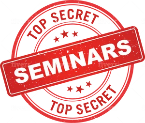 Top Secret Seminars Stamp PNG Image