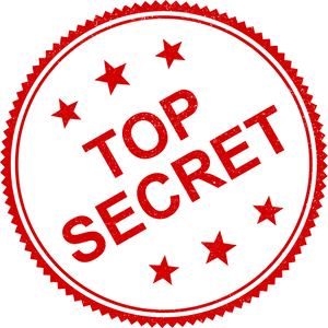 Top Secret Stamp Graphic PNG Image