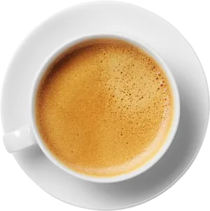 Top View Cupof Coffee PNG Image