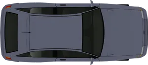 Top View Modern Sedan Car Illustration PNG Image