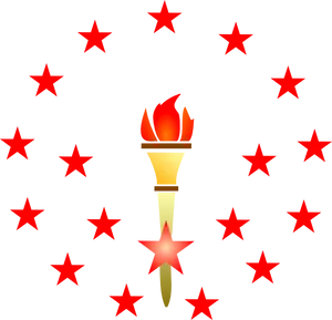 Torchand Stars Graphic PNG Image