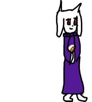 Toriel Fanart Sketch PNG Image