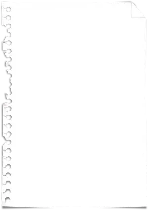 Torn Notebook Paper Edge PNG Image