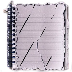 Torn Notebook Paper Edge Png Pti34 PNG Image