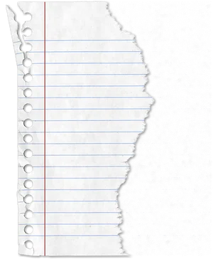 Torn Notebook Paper Texture PNG Image