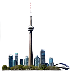 Toronto Skyline Silhouette Png Fui PNG Image