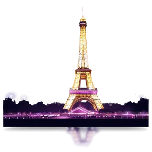 Torre Eiffel Glittering At Night Png Pwn PNG Image