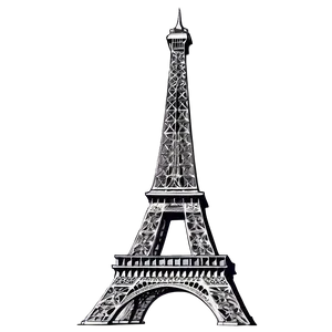 Torre Eiffel Historic Illustration Png Fnm50 PNG Image