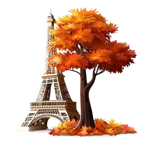 Torre Eiffel In Autumn Colors Png Imu PNG Image