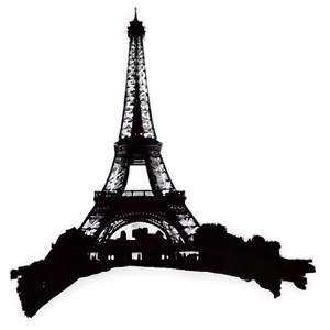 Torre Eiffel Silhouette At Dusk Png Lxo62 PNG Image