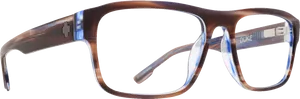 Tortoiseshell Acetate Eyeglasses Transparent Background PNG Image