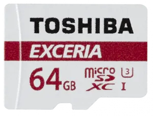 Toshiba64 G B Exceria Micro S D Card PNG Image