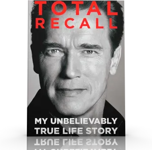 Total Recall Arnold Schwarzenegger Book Cover PNG Image