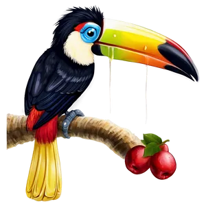 Toucan With Fruit Png Inn60 PNG Image