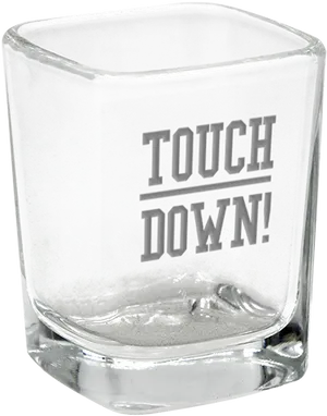 Touchdown Themed Shot Glass PNG Image