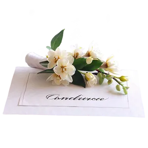 Touching Condolence Card Png 32 PNG Image