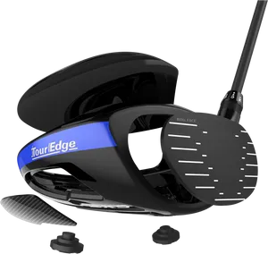 Tour Edge Golf Club Driver Product Showcase PNG Image