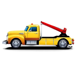 Tow Truck Cartoon Png Hml PNG Image