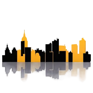 Town Skyline Silhouette Png 06252024 PNG Image