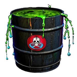 Toxic Waste Barrel Leak Png Jnj76 PNG Image