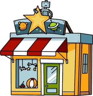 Toy Shop Cartoon Illustration PNG Image