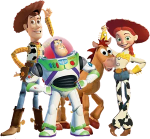 Toy Story Characters Group Pose PNG Image