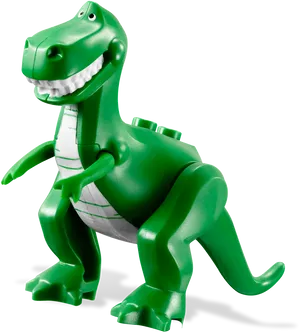 Toy Story Green Dinosaur Figure PNG Image