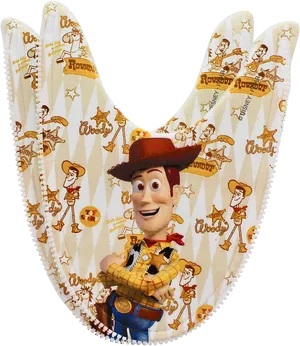 Toy Story Woody Bib Design PNG Image