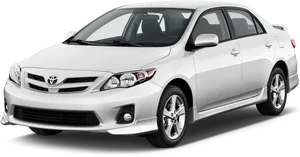 Toyota Corolla Silver Sedan PNG Image