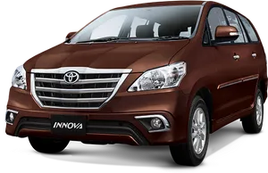 Toyota Innova Brown M P V PNG Image