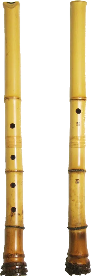 Traditional Bansuri Flutes PNG Image