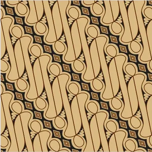 Traditional Batik Pattern Design PNG Image