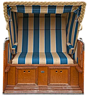 Traditional Beach Chair Design PNG Image