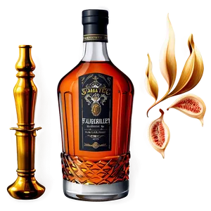 Traditional Brandy Bottle Png Qgg PNG Image