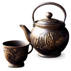 Traditional Bronze Teapot Png Ukw PNG Image