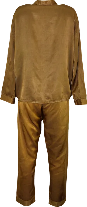 Traditional Brown Kurta Pajama Set PNG Image