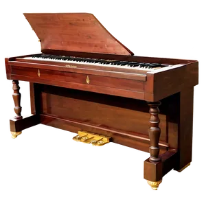 Traditional Brown Upright Piano Png 59 PNG Image