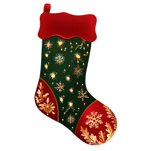 Traditional Christmas Stocking Png Tbi PNG Image