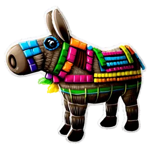 Traditional Donkey Pinata Png Ndg PNG Image