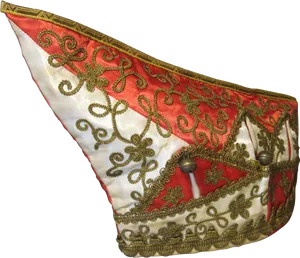 Traditional Embroidered Corner Hat PNG Image