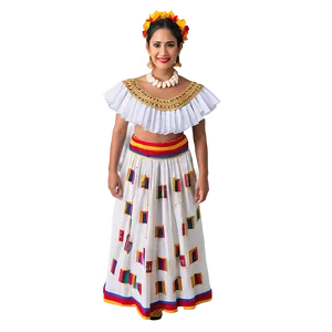 Traditional Fiesta Dress Png Ett PNG Image