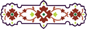 Traditional Floral Rangoli Design PNG Image