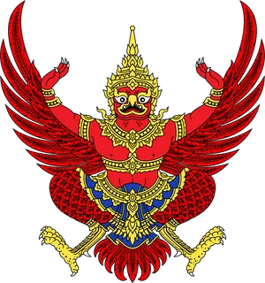 Traditional Garuda Artwork PNG Image