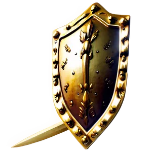 Traditional Gold Shield Png Cis87 PNG Image