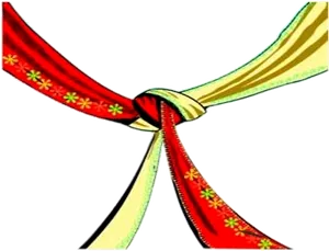 Traditional Hindu Wedding Knot PNG Image