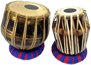 Traditional Indian Tabla Drums PNG Image